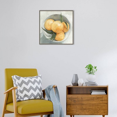 22" x 22" Fruit Bowl I Canvas Wall Art with Polystyrene Frame