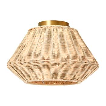 Storied Home Coastal Ceiling Lamp with Shade 