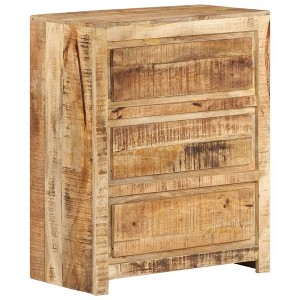VidaXL Drawer Cabinet 23.6"x13"x29.5" Solid Wood Mango - 1 of 4