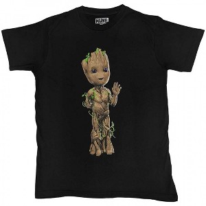 Adult Guardians of The Galaxy Baby Groot Wave T-Shirt - 1 of 2