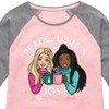 Girls' - Barbie - Holidays & Christmas Shirt Tail Raglan Graphic T-shirt - 2 of 3