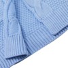Cardigan for Girls Open Front Sweater Long Sleeve Loose Fit Sweater Jacket,Denim Blue - M - 4 of 4