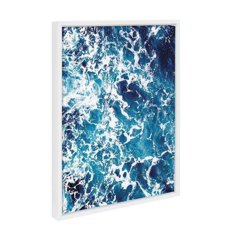 18&#34; x 24&#34; Sylvie Waves Framed Canvas by Simon Te Tai White - Kate and Laurel, 3 of 7