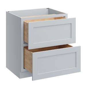 CASAINC 30 in. W x 34.5 in. H x 24 in. D 2 Drawer Soft Close Base Kitchen Cabinet with Full Overlay Front - Plywood Ready to Assemble - 1 of 4