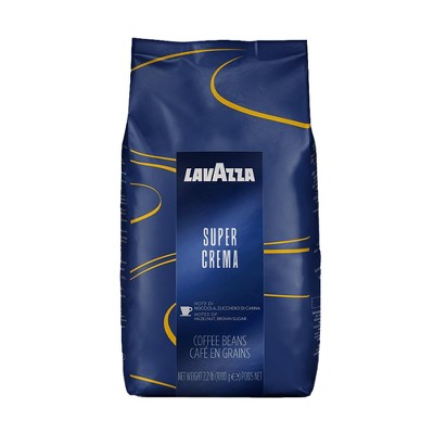 Lavazza Super Crema Whole Bean Coffee Blend, Light-medium Espresso Roast, 2.2 Pound (pack Of 1)