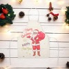Unique Bargains Christmas Aprons Linen Beige White Red 21.65"x26.77" 1 Pcs - 2 of 4