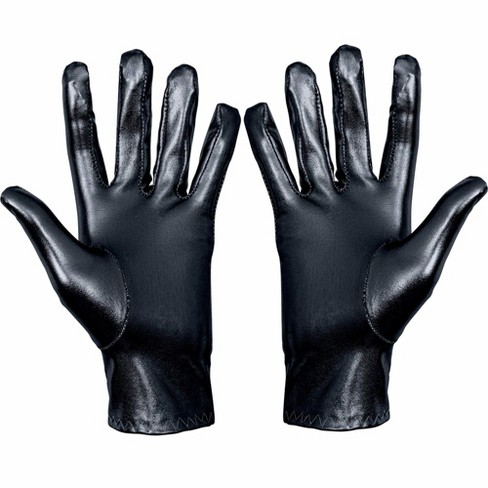 Skeleteen Womens Metallic Costume Gloves - Black : Target