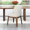 Ashcroft Furniture,Weston Dining Chair Set of 2 - Beige Linen - 3 of 4