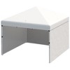 Outsunny 10 x 10ft Pop Up Canopy with Sidewalls, Weight Bags and Carry Bag, Height Adjustable Tents for Parties - 4 of 4