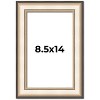 PosterPalooza | Photo Size Contemporary Silver Frame - UV Acrylic, Foam Board Backing, Hanging Hardware - 2 of 4