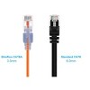 Monoprice Cat6A Ethernet Patch Cable - 5 Feet - Orange (10 Pack) Snagless RJ45 550Mhz UTP Pure Bare Copper Wire 10G 30AWG - SlimRun Series - 2 of 4