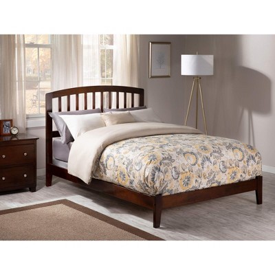 AFI Furnishings Richmond Full Traditional Bed with Open Footboard and Turbo Charger in Walnut