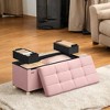 Storage Ottoman Bench, Storage Chest with Lid, 15 x 30 x 15.2 Inches, Foot Rest Stool, 20 Gal. (77 L), for Bedroom, Living Room - 4 of 4