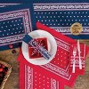 C&F Home Bandana Navy Patriotic Cotton July Fourth Woven Placemats Set of 6, 13" x 19" - 3 of 3