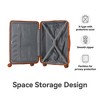 NAYSAYE Luggage Hardside 3 Piece Spinner Set with TSA Lock and Scratch Resistant Surface for Travel, Orange, 21.65"*13.19"*31.1" - 4 of 4