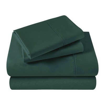 Premium Cotton 400 Thread Count Solid Deep Pocket Sheet Set by Blue Nile Mills