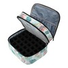 Unique Bargains Double-Layer Nylon Leaf Pattern Nail Polish Carrying Case 1pc - 2 of 4