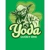 Juniors Womens Star Wars St. Patrick's Day Yoda Lucky One T-Shirt - 2 of 4