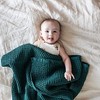 Simka Rose Waffle Baby Blanket, Hunter - 4 of 4