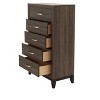 NicBex Vintage Tall Dresser,Farmhouse Dressers with Metal Pulls,Chest of 5 Drawers for Bedroom,Living Room,Dining Room,Hallway - 4 of 4