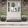 Tierra Verde 2pc Whiskey Barrel Indoor Outdoor Self-Watering Planter Pots Black 23"x15" - 2 of 4