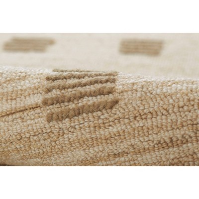 Natural Hand-Tufted Wool and Viscose Rectangular Rug 5' x 8'