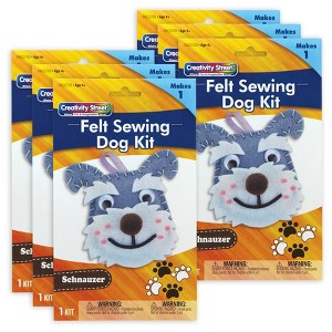 Creativity Street® Felt Sewing Dog Kit, Schnauzer, 4.25" x 6.5" x 1", 6 Kits - 1 of 4