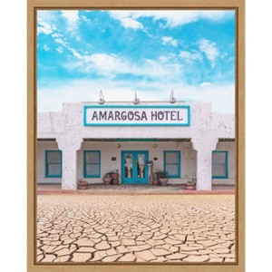 Amanti Art Amargosa Hotel in Death Valley Junction by Tom Windeknecht Canvas Wall Art Print Framed - 1 of 4