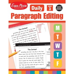 Daily Paragraph Editing, Grade 3 Teacher Edition - by  Evan-Moor Educational Publishers (Paperback) - 1 of 1