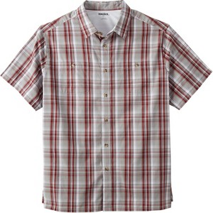 KingSize Short-Sleeve Plaid Sport Shirt - 1 of 4