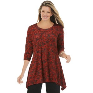 Woman Within Plus Size Swing Hem Tunic - 1 of 4