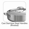 Tramontina Tri-Ply Clad Stainless Steel 6-Quart Saute Pan with Lid, Induction-Ready Cooking Pan, Dishwasher-Safe, NSF-Certified, Made in Brazil - 4 of 4