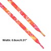 INSPIRE CHIC Tie-Dye Stars Flat Shoelaces for Sneakers Hiking Shoes 0.31'' 1 Pair - 3 of 4
