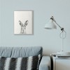 Stupell Industries Bunny Rabbit Portrait Grey Framed Giclee Art - 3 of 4