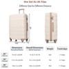 TUYOHW Luggage Sets New Model ABS Hardshell 3pcs Clearance Luggage Hardside Lightweight Durable Suitcase Sets Spinner Wheels Suitcase with TSA Lock - 3 of 4
