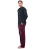 #FollowMe Mens Thermal Henley Pajama Set with Polar Fleece Pants  Ultimate Winter Sleepwear - 2 of 3