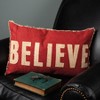 Primitives by Kathy Believe Candy Striped Throw Pillow - 22" x 14" - 2 of 3