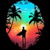 Men's Design By Humans Summer Break By clingcling T-Shirt - 2 of 2