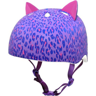 Krash! Youth Leopard Kitty Helmet - Purple