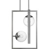 Progress Lighting Atwell 2-Light Pendant, Matte Black, Clear Globe Shades - 3 of 4
