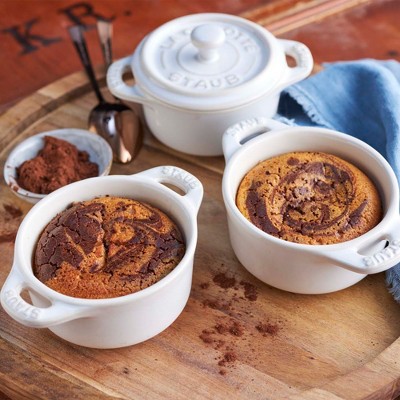 STAUB Ceramic 3-pc Mini Round Cocotte Set