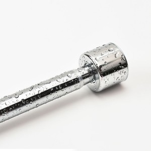 Cameo Adjustable Non Slip Shower Curtain Rod 42”-72” Spring tension Stainless Steel Telescoping Shower Rod, Heavy Duty, Rust Resistant, No Drill - 1 of 4