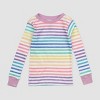 Honest Baby Toddler Girls' Striped Snug Fit Pajama Set  - image 2 of 4