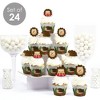 Big Dot of Happiness Forest Hedgehogs - Cupcake Decoration - Woodland Birthday Party or Baby Shower Cupcake Wrappers and Treat Picks Kit - Set of 24 - 2 of 4