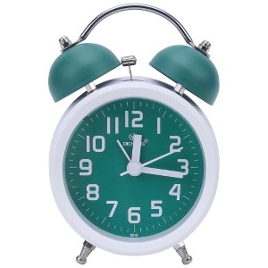 REGALWOVEN Battery Powered Metal Silent Non-Ticking Compact Size Alarm Clock 3.3"L x 2.2"W x 5.1"H 1 Pc - 1 of 4