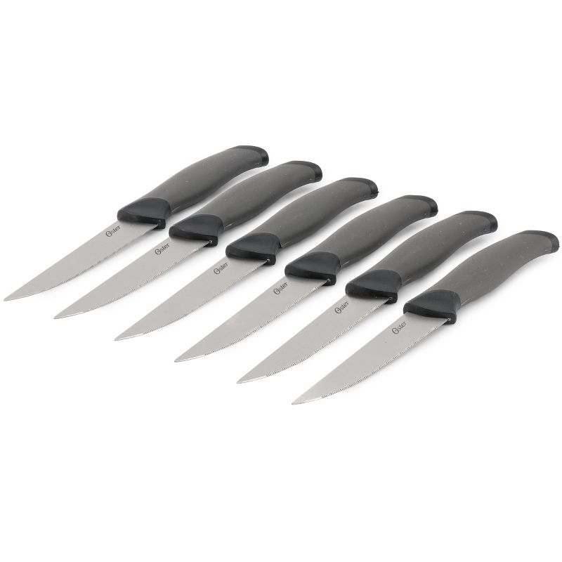 Oster Lindbergh 14 Piece Stainless Steel Cutlery Knife Set in Black with Cutting Board, 5 of 9