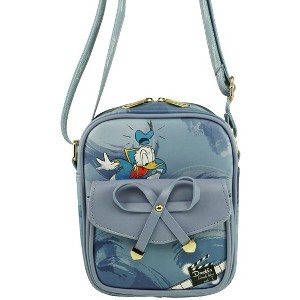 Disney Donald Duck 8" Vegan Leather Crossbody Shoulder Bag - 1 of 2