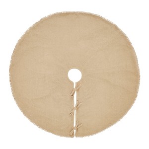 Yuletide Burlap Tan Tree Skirt 36 VHC Brands - 1 of 3