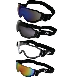4 Pairs of Birdz Eyewear Arch Safety Goggles with Clear, Smoke, Red, Blue Lenses - 1 of 4