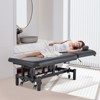 VEVOR Professional Electric Lift Massage Table, 0-45° Adjustable Backrest Medical Table Bed,Tattoo Spa Table on Wheels,with Headrest, 550LBS,Black - 2 of 4